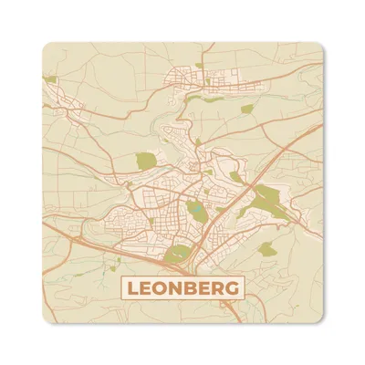 Produktbild von MuchoWow® Mauspad Mousepad Stadtplan - Leonberg - Vintage - Stadtplan 20x20 cm - Mousepads - Maus Mat - Pad - Mausunterlage - Desk Mat - Bureauartikeln