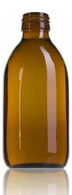 Glasflasche 250 ml, braun, luftdicht, nachfüllbar