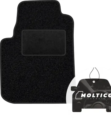 Produktbild von moto-MOLTICO Fahrer Fußmatte Auto Velours Fahrerseite Autoteppiche Schwarz Fahrermatte 1-teilig passend für Rover 75 1999-2005
