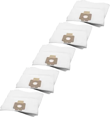 Produktbild von vhbw 50x Staubbeutel kompatibel mit Nilfisk Supreme 250, 150, 100, LCD Staubsauger - 26,3cm x 7,2cm Weiß