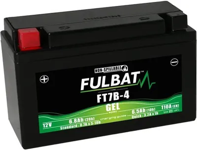 Obrázok produktu pre FULBAT FT7B-4 12V 6,5Ah 110A (YT7B-4) 150x65x93mm L+ GEL bezúdržbová motobatéria
