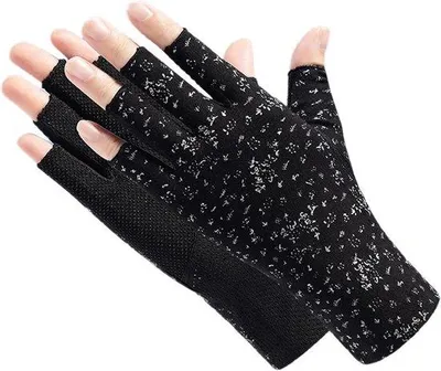Produktbild von Sonnehandschuhe Damen - UV-Schutzhandschuhe - Halbfingerdesign - UPF50+ - Weiß