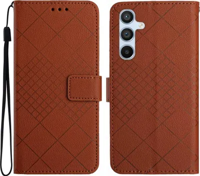 Produktbild von Samsung Galaxy A16 Hülle - Coverup Rhombus Klapphülle - Braun