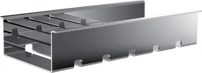 Immagine prodotto di Panier de liaison emco rectangulaire pour garde-corps, plat, chromé, 184500100, 184500100