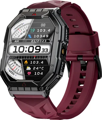 Obrázek produktu pro LOKMAT OCEAN 3 PRO chytré sportovní hodinky na zápěstí, 2,1palcový AMOLED FullTouch displej, fitness tracker, IP68, vodotěsné, svítilna, BT volání, měření kyslíku v krvi/spánku/srdečního tepu/krvního tlaku, několik sportovních režimů, upozornění/volání/připomenutí pohybu, vzdálená kamera, kompatibilní s Android iOS