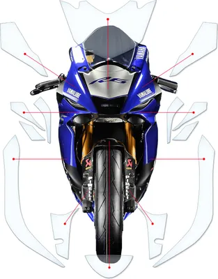 Produktbild von Lackschutzfolie Steinschlagschutz passend für Yamaha YZF R6 2017+ RJ27