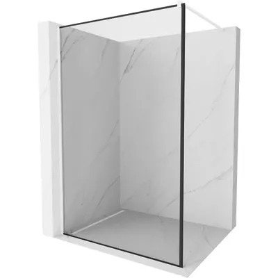 Obrázek produktu pro Mexen Kioto sprchová zástěna 70 x 200 cm, Průhledné/Černý vzor 8 mm, Bílá - 800-070-101-20-70