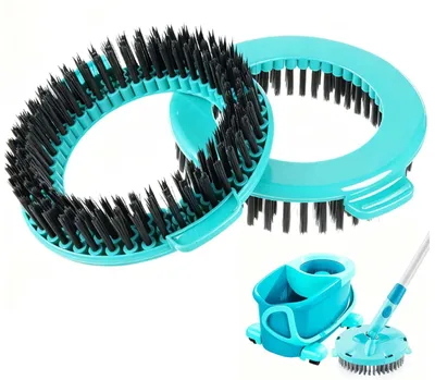 Zdjęcie produktu dla Zapasowe główki mopowe do Spin Wischmop, 2 sztuki, kompatybilne z mopem obrotowym Leifheit Clean Twist Disc Mop Ergo