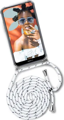 Produktbild von TWIST-Case + TWIST-Cord für Nokia 7.1, Farbe:Happy Coco (Silber)