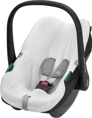 Produktbild von Maxi-Cosi Autositzbezug aus Baumwolle für CabrioFix i-Size / Pebble S, Babyschalenbezug, weiches, waschmaschinenfest, Natural White