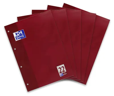 Zdjęcie produktu dla Notatnik szkolny A4 z liniaturą 22 w kratkę, 50 kartek, opakowanie 5 szt