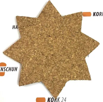 Produktbild von Kork-Untersetzer Stern - ca. 20 cm