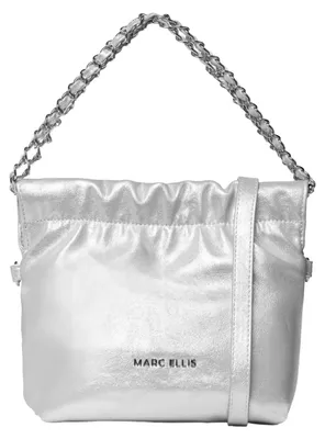 Produktbild von Schultertasche Damen Marc Ellis Metallisiertes Polyurethan Sky Blue UNICA 17x19x6 cm AVA PEARL-ANGEL-BLUE