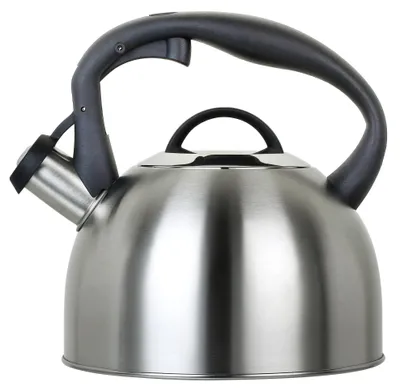 Fluitketel 2,5L Edelstahl Silber-Grau für alle Herdarten