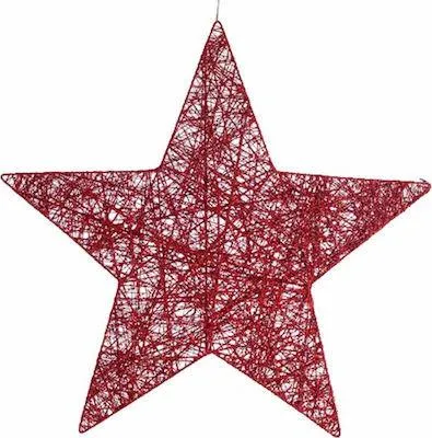 Obrázek produktu pro Eurolamp Závěsná hvězda, červená, 60 cm