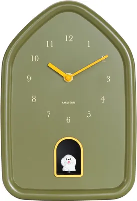 Produktbild von Karlsson – Moderne Hunde-Wanduhr – Luxusgrün – Ø29,1 cm