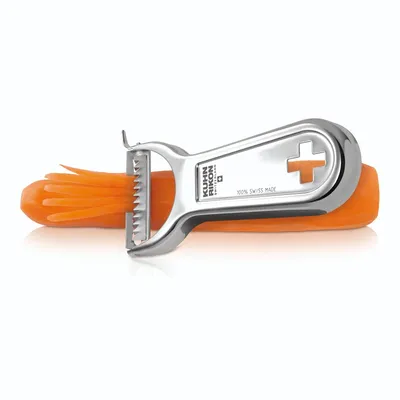 Produktbild von KUHN RIKON Swiss Metallic Julienne Peeler, Gemüse, Gemüse, Edelstahl, 18/10, Edelstahl, Edelstahl
