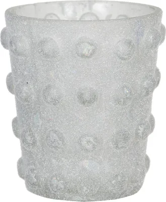 Produktbild von Clayre & Eef Teelichthalter Ø 8x8 cm Weiß Glas