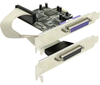 Obrázek produktu pro DeLOCK PCI Express card 2 x parallel, PCIe, Kabel, Windows 2000/XP, 2003, Vista