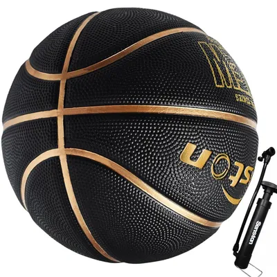 Image de Ballon de basket - Taille 7 - Caoutchouc - Avec pompe - Pour intérieur et extérieur