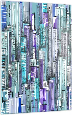Produktbild von Bilder auf glas - Einteilig - Abstraktion modern - 50x70cm - Glasbilder - Wandbilder - Bilder - zum Aufhängen bereit - Wanddekoration aus Glas - Glas Bilder - Wandbild auf Glas - GPA50x70-3857