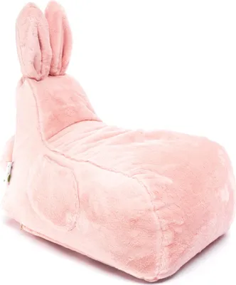 Produktbild von Ecopuf  - Sitzsack Hase Bean Bag Kinder, aus Kunstfell - Bunny Rosa 91 S