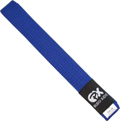 Produktbild von TEKKA BUDO Budogürtel Kids Soft - Verschiedene Farben, Längen - Weicher Farbgürtel für Kinder - Leicht zum Binden - Karate, Judo, Taekwondo, Kampfsport Blau 260 cm
