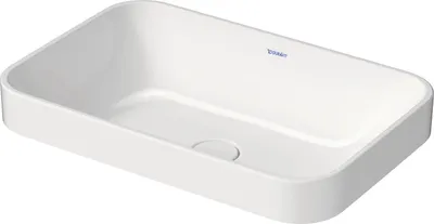 Produktbild von Duravit DU Aufsatzbecken 600mm Happy D.2 Plus Weiß, ohne Überl.,ohne HLB, geschliffen