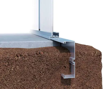 Produktbild von KGT Alu-Fundamentrahmen für Gewächshäuser "Linea" Linea II