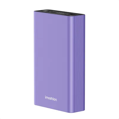 Immagine prodotto di imoshion® Powerbank 20000 mAh Viola Funzione di ricarica rapida USB, USB C e Micro USB