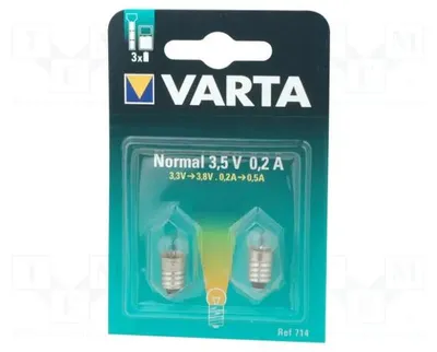 Zdjęcie produktu dla Varta 714 000 402, Latarka, 3.5 V, 200 mA, 2 szt., Blister, 115 mm