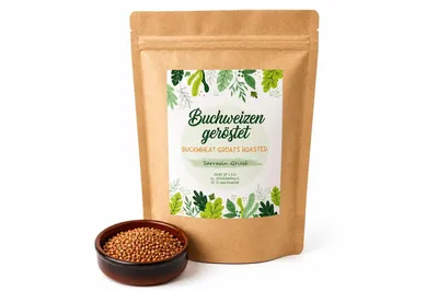 Produktbild von IGART Gerösteter Buchweizen 2kg | Lecker | Quelle der Ballaststoffe | Eiweißquelle | 1A Qualität