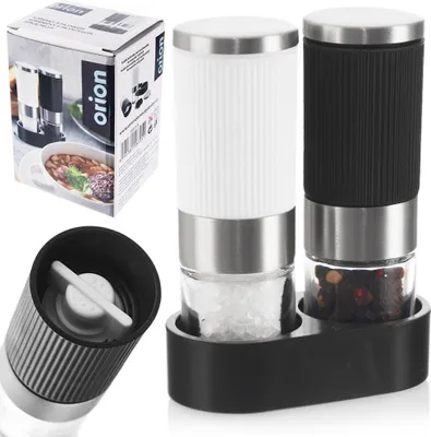 Obrázok produktu pre Orion sada koreničiek mlynček na korenie mlynček na soľ mlynčeky na korenie so stojanom 2 ks.