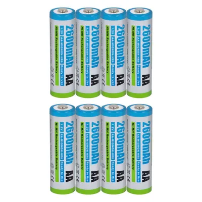 Produktbild von 8 x Akku Ready to Use (RTU) Mignon AA HR6, KR6, LR6, R6, L6 - Ni-MH 2600mAh 1.2V