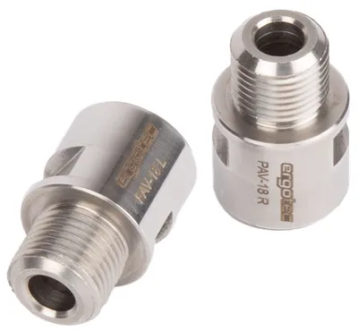 Image de ergotec 06019001 Rallonge d'axe de pédale en acier inoxydable, pour 9/16', argent (1 paire)