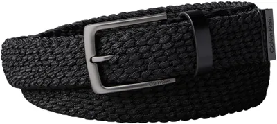 Immagine prodotto di Cintura da uomo Calvin Klein, modello casual, fibbia a perno, larghezza 3,5 cm, intrecciata, colore nero (nero/M)