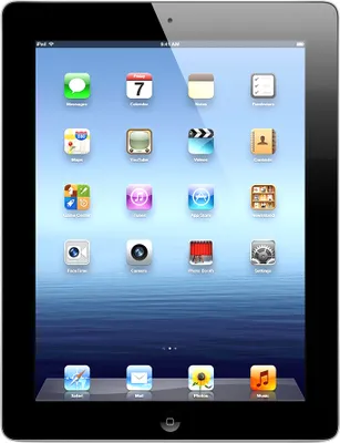 Produktbild von Apple iPadMD510TY/A 24,6 cm (9,7 Zoll) (IPS-Technologie (In-Plane-Switching), Retina-Display) 16 GB Tablet-PC - Apple A6X Prozessor - Schwarz - iOS 6 - Multi-Touch 2048 x 1536 Display - Bluetooth - LED Hintergrundbeleuchtung - Slate
