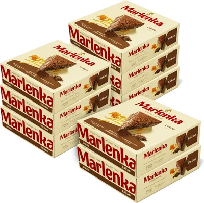 Produktbild von Marlenka® Honigtorte mit Kakao 6+2 Vorteilspack - Honigkuchen, Torte, Kuchen (8 x 800 g)