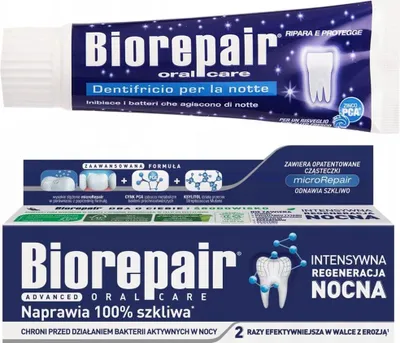 Immagine prodotto di Dentifricio Biorepair notte 75ml remineralizzante senza fluoro sensibile