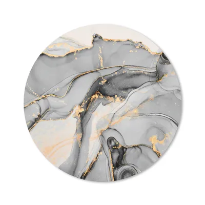 Produktbild von MuchoWow® Mauspad Mousepad Marmor - Gold - Grau 40x40 cm - Mousepads - Maus Mat - Pad - Mausunterlage - Schreibtisch Accessoires