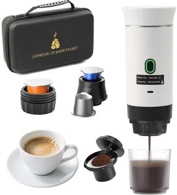 Productafbeelding van Draagbaar espressomachine, 15 Ba, USB-oplaadbaar koffiezetapparaat