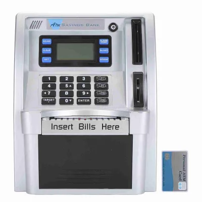 Produktbild von Elektronische ATM-Spardose mit Passwort, Münzen & Geldscheine, LCD Bildschirm