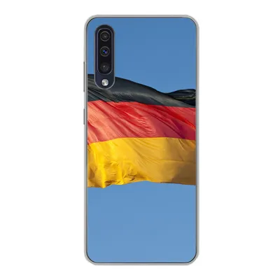Produktbild von MuchoWow® Handyhülle Schutzhülle Hülle für Samsung Galaxy A30s Foto der deutschen Flagge Silikon Softcase Handy Hülle - Karteninhaber