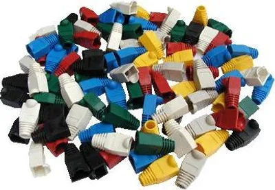 Image de DATACOM RJ45 protection avec bulle ROUGE (100pcs)