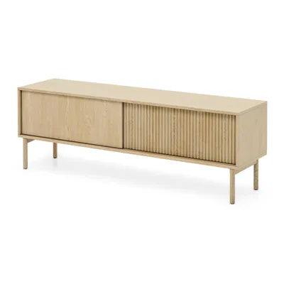 Produktbild von AX LIVING Lowboard Braun Trentinis TV Tisch 153,5cm modern geriffeltes