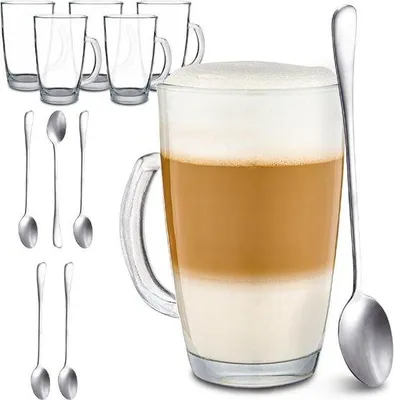 Immagine prodotto di Set da caffè in vetro (6 pezzi da 300 ml)