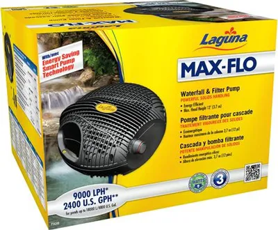 Produktbild von Max-Flo PowerJet Filterpumpe 9000 l/Std. für 6-8mm Festpartikel mit Klick & Fertig System