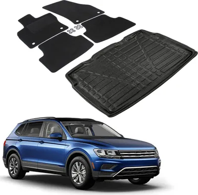 Produktbild von Kofferraumwanne Fußmatten Set Für Volkswagen Tiguan 2 2016-2024, Genaue Passform