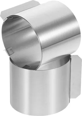 Immagine prodotto di Taartring teglia in acciaio inox Anello per mousse alto - Larghezza regolabile 6-10 cm - Adatto per la cottura in casa
