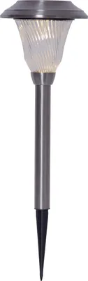 Produktbild von Star Trading 481-97 LED-Solar-Wegeleuchte "Barcelona" Edelstahl/Glas, warmwhite LED, ca. 17x41 cm, Solarpanel, 28 LM, 3000K, outdoor, Batterie, Vierfarb-Karton